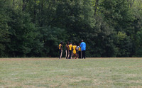Coach Sherman giving an encouraging word prior to the run.
