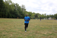 Coach Sherman working the track.